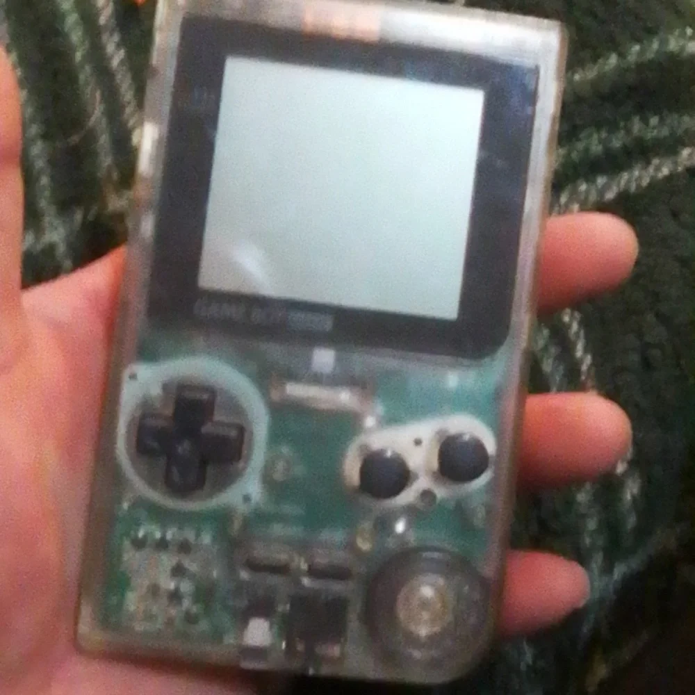 Nintendo Game Boy Pocket Clear Design Plus One Game